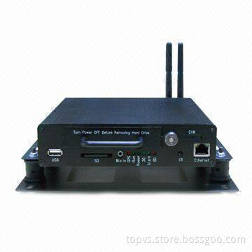 2CH 2TB HDD Mobile Car DVR, Car Surveillance/GPS/Wi-Fi/3G/Half D1 Resolution/Smartphone View
